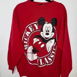 Vintage Mickey Classics Red Crewneck Sweater